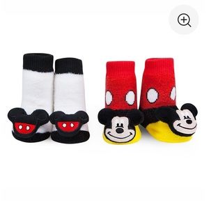 Mickey & Minnie Rattle Socks